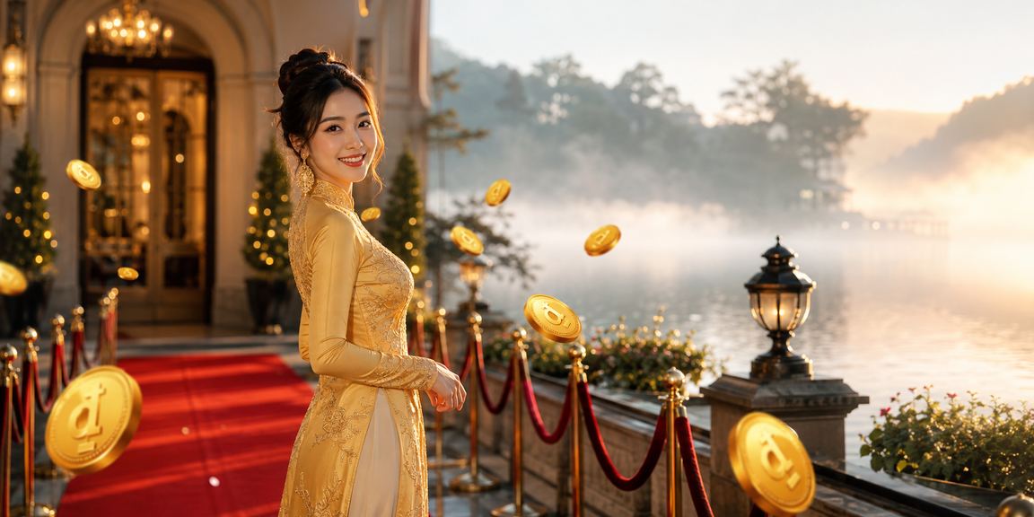 Người dùng Việt Nam tại Đà Lạt tận hưởng trải nghiệm cá cược trực tuyến với trang phục truyền thống